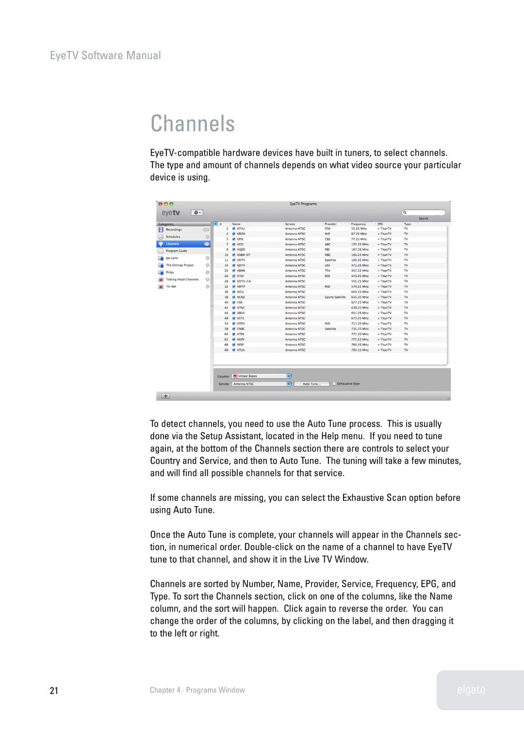 Elgato 2 software manual Channels 