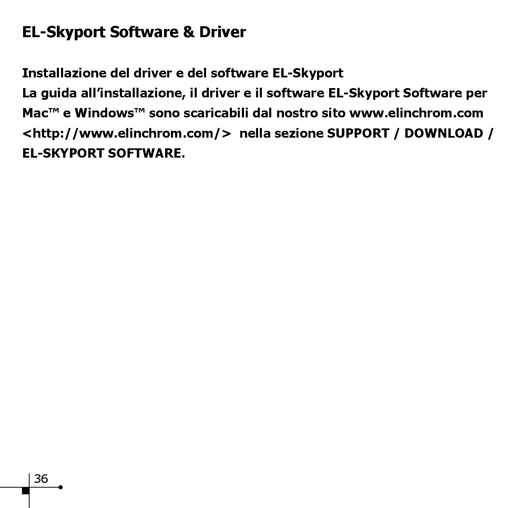 Elinchrom 19348 manual EL-Skyport Software & Driver 