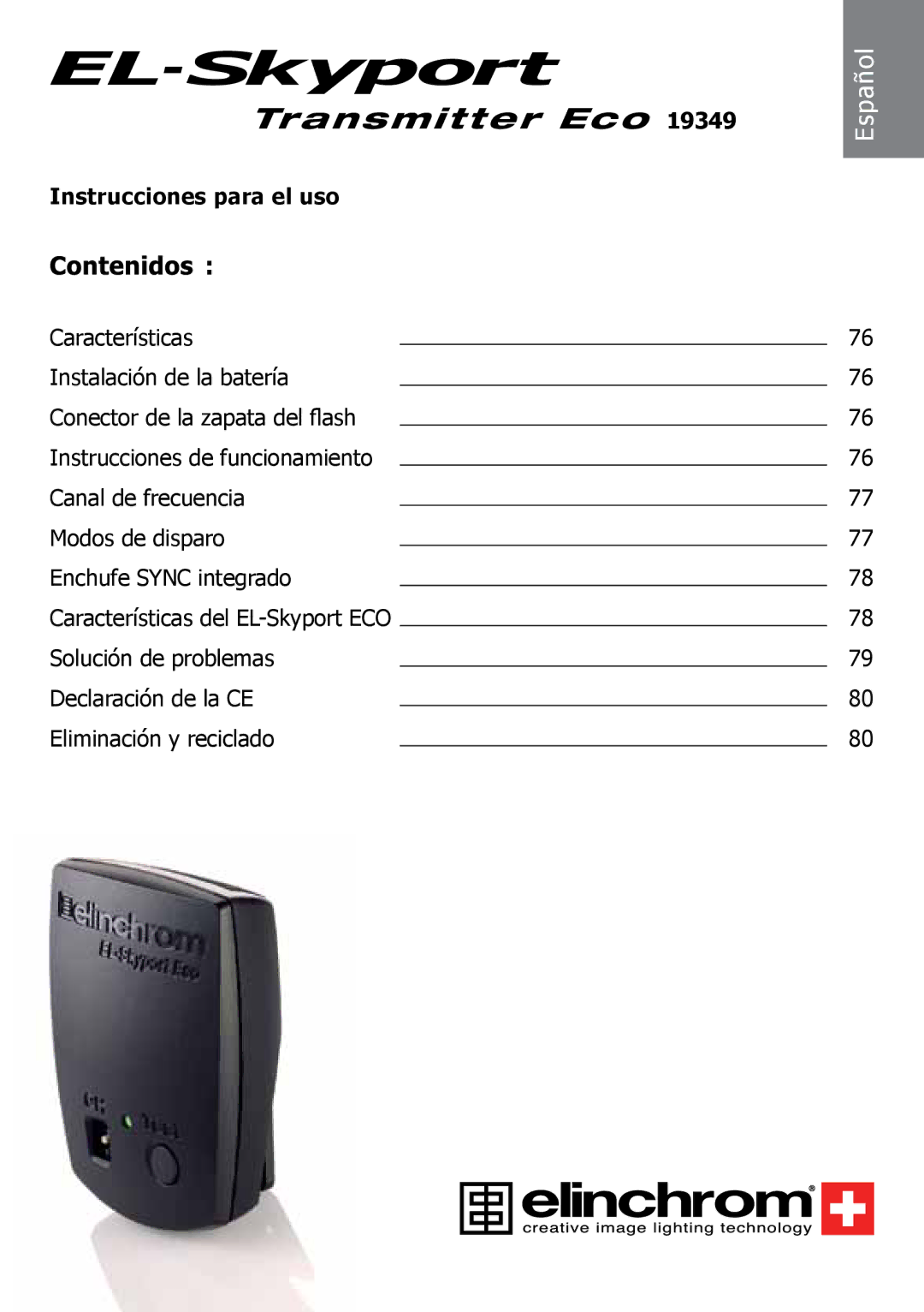 Elinchrom 2 IT, 4 IT operation manual Español 