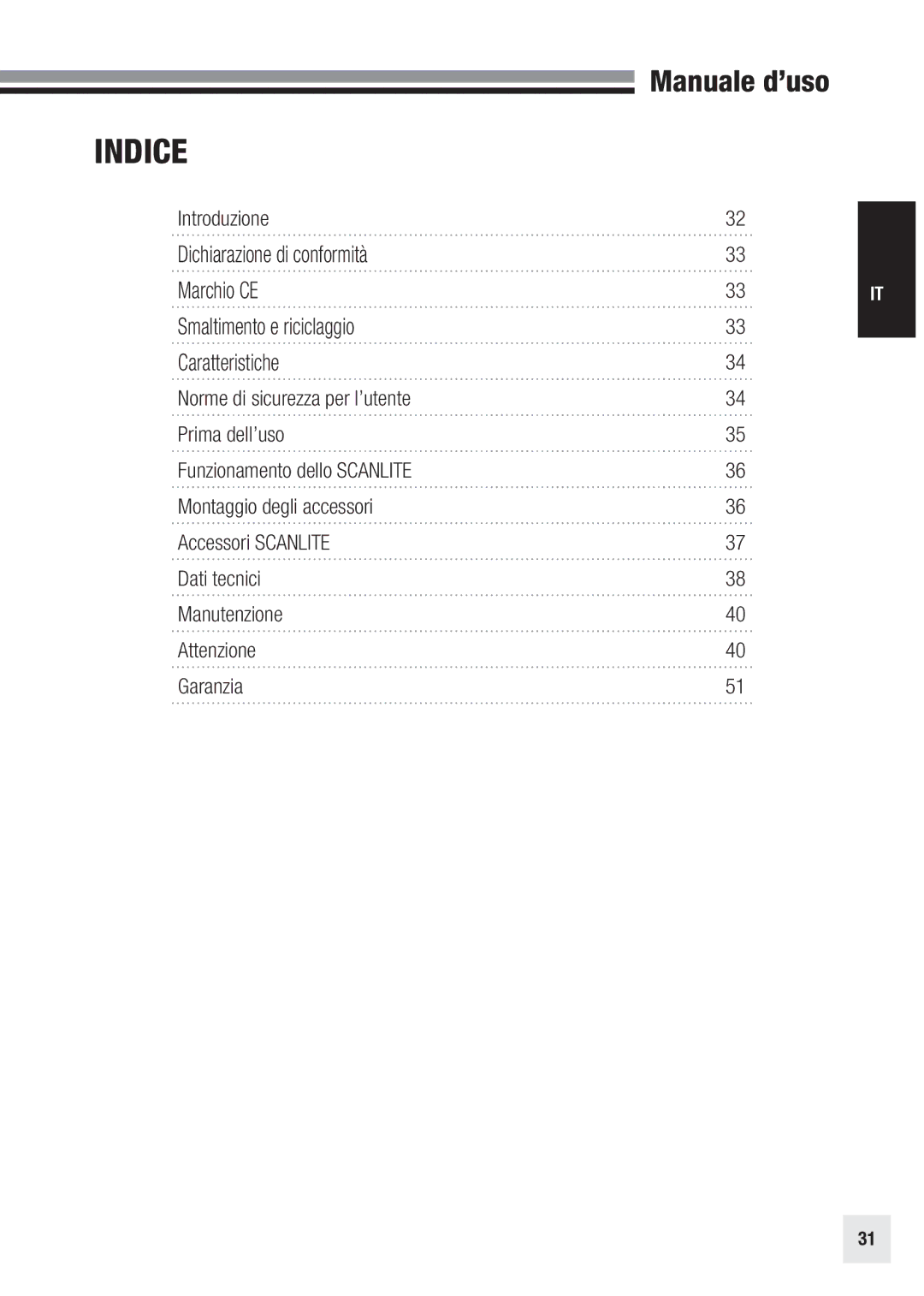 Elinchrom 20998 user manual Indice 