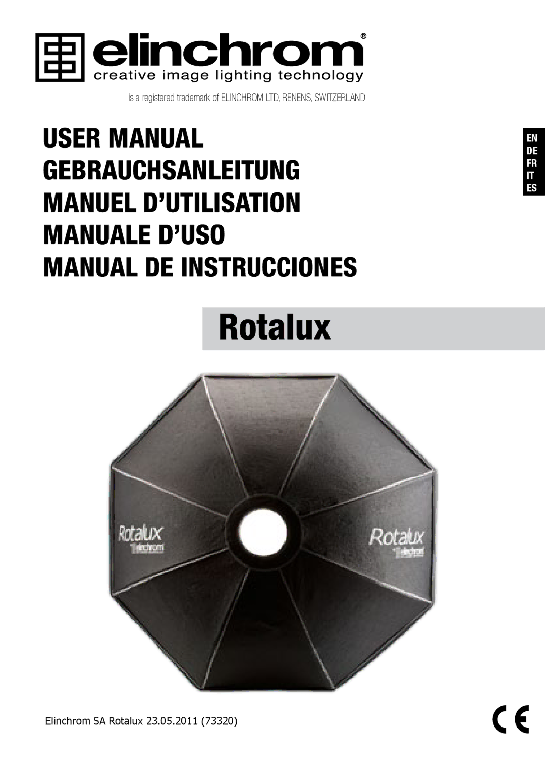 Elinchrom 73320 user manual Rotalux 