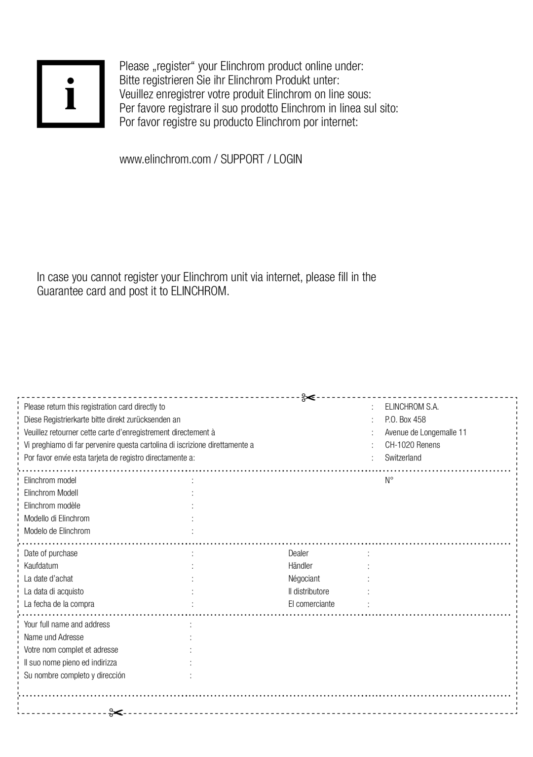 Elinchrom 73320 user manual Elinchrom S.A 