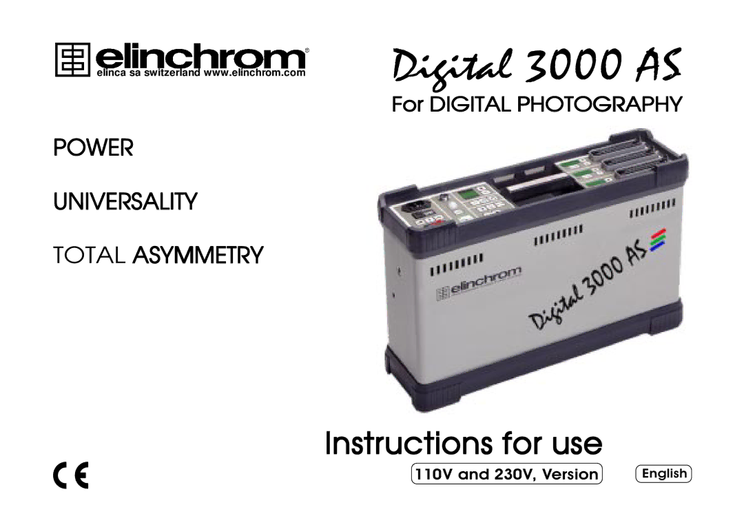 Elinchrom Digital 3000 AS manual 