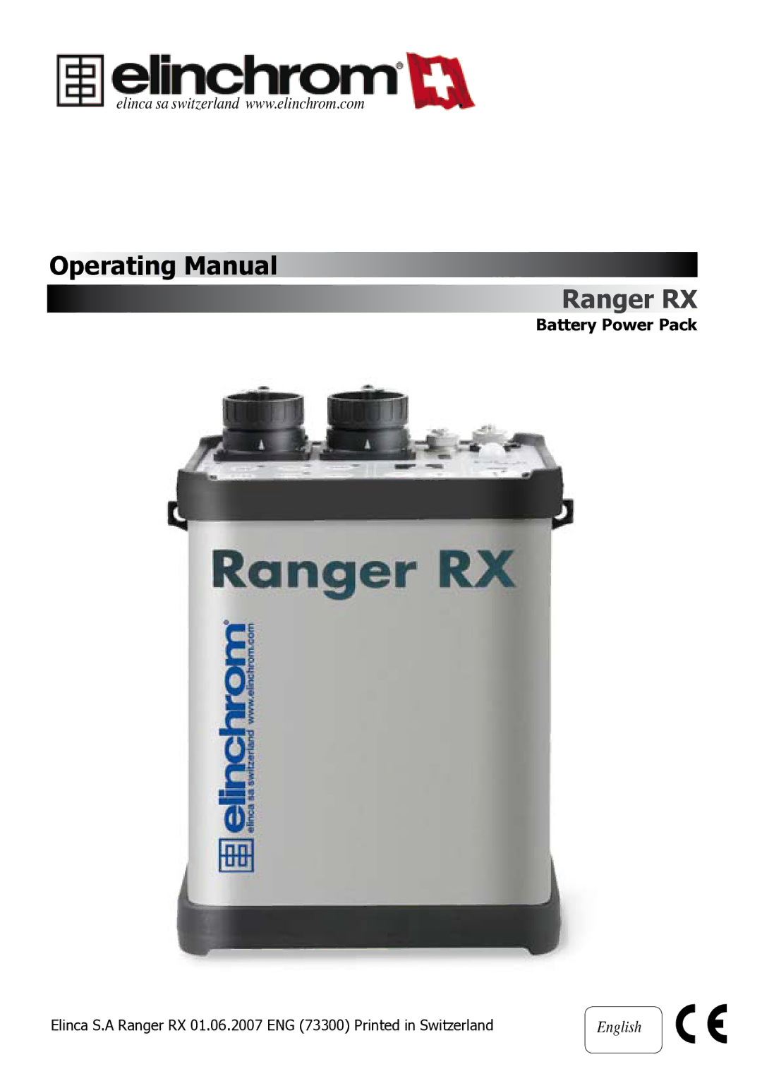 Elinchrom Ranger RX manual Battery Power Pack 