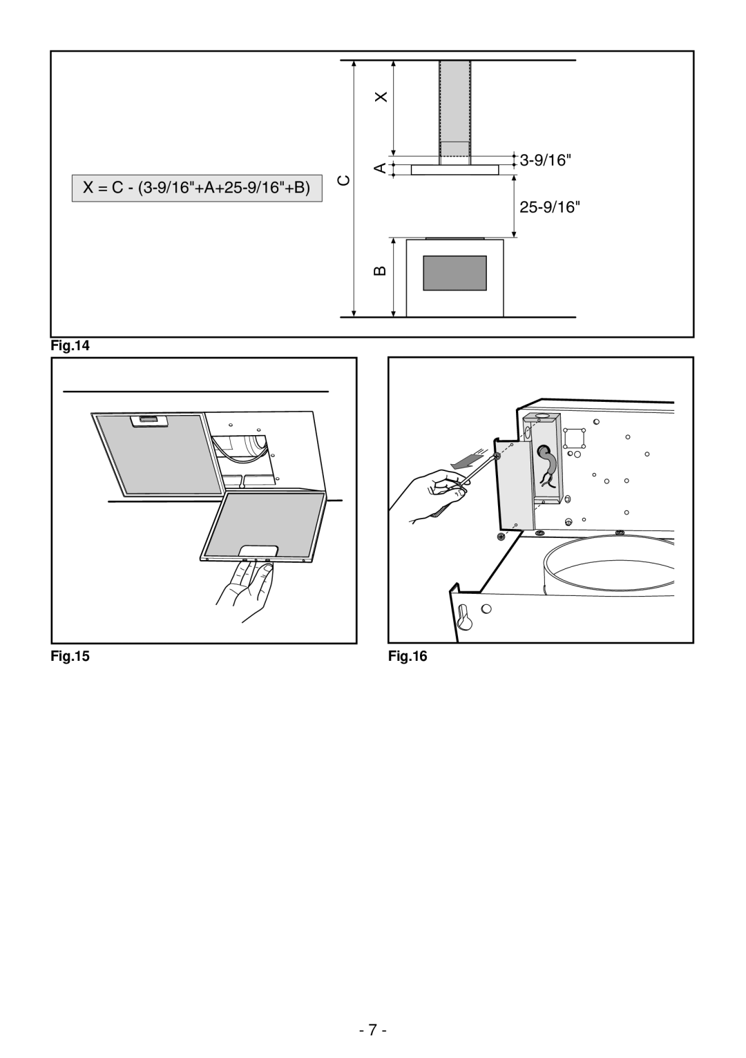 Elitair PN-I manual = C 3-9/16+A+25-9/16+B 