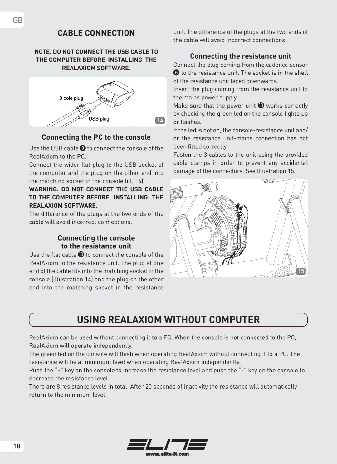 Elite Real AXIOM manual Using Realaxiom Without Computer, Computer Before Installing, Realaxiom Software 