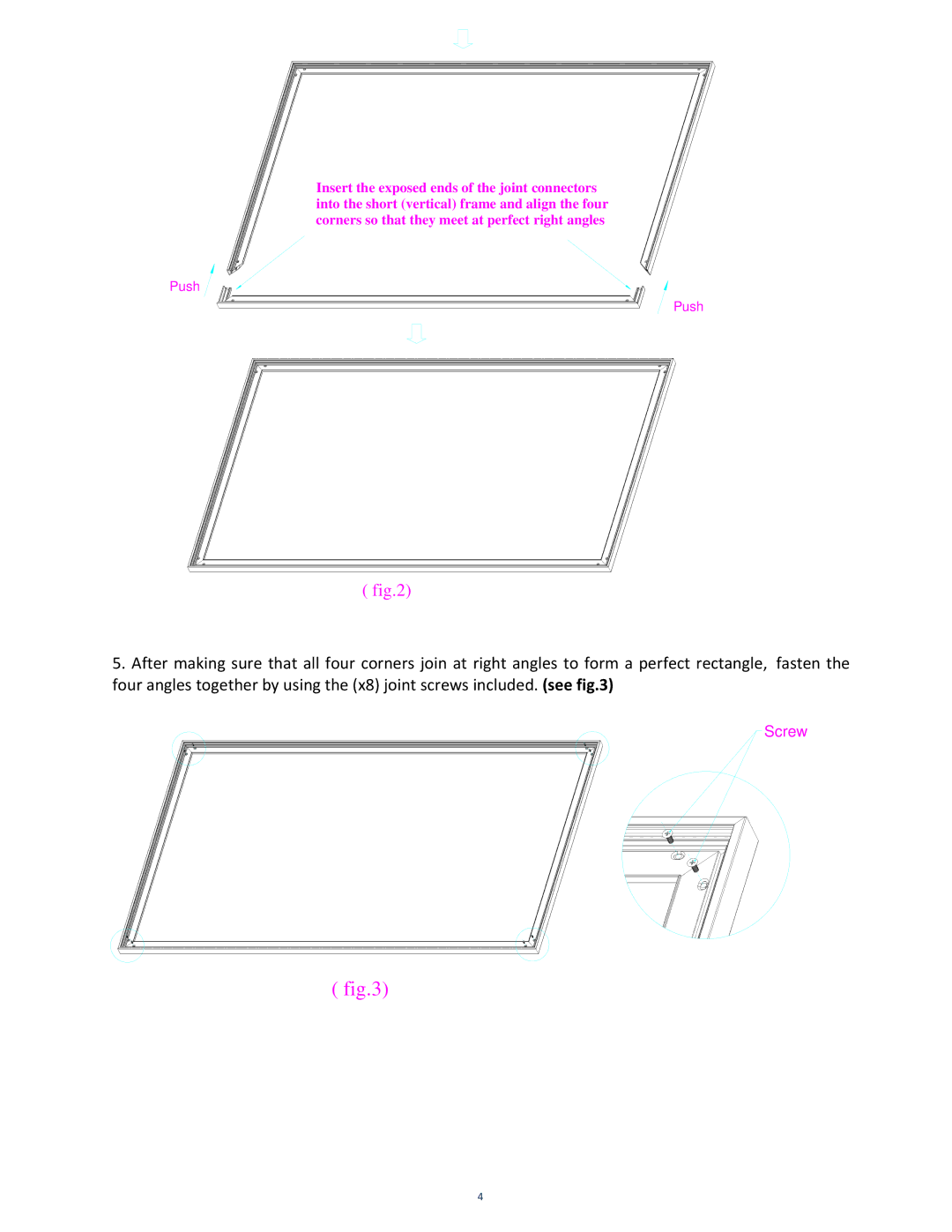 Elite Screens 091709JA manual Edge of the screen as seen below. see 