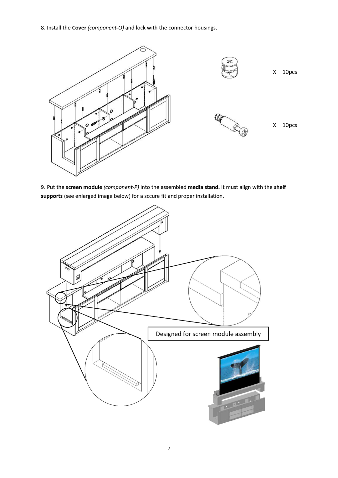 Elite Screens Raptor/Raptor Tension manual Designed for screen module assembly 