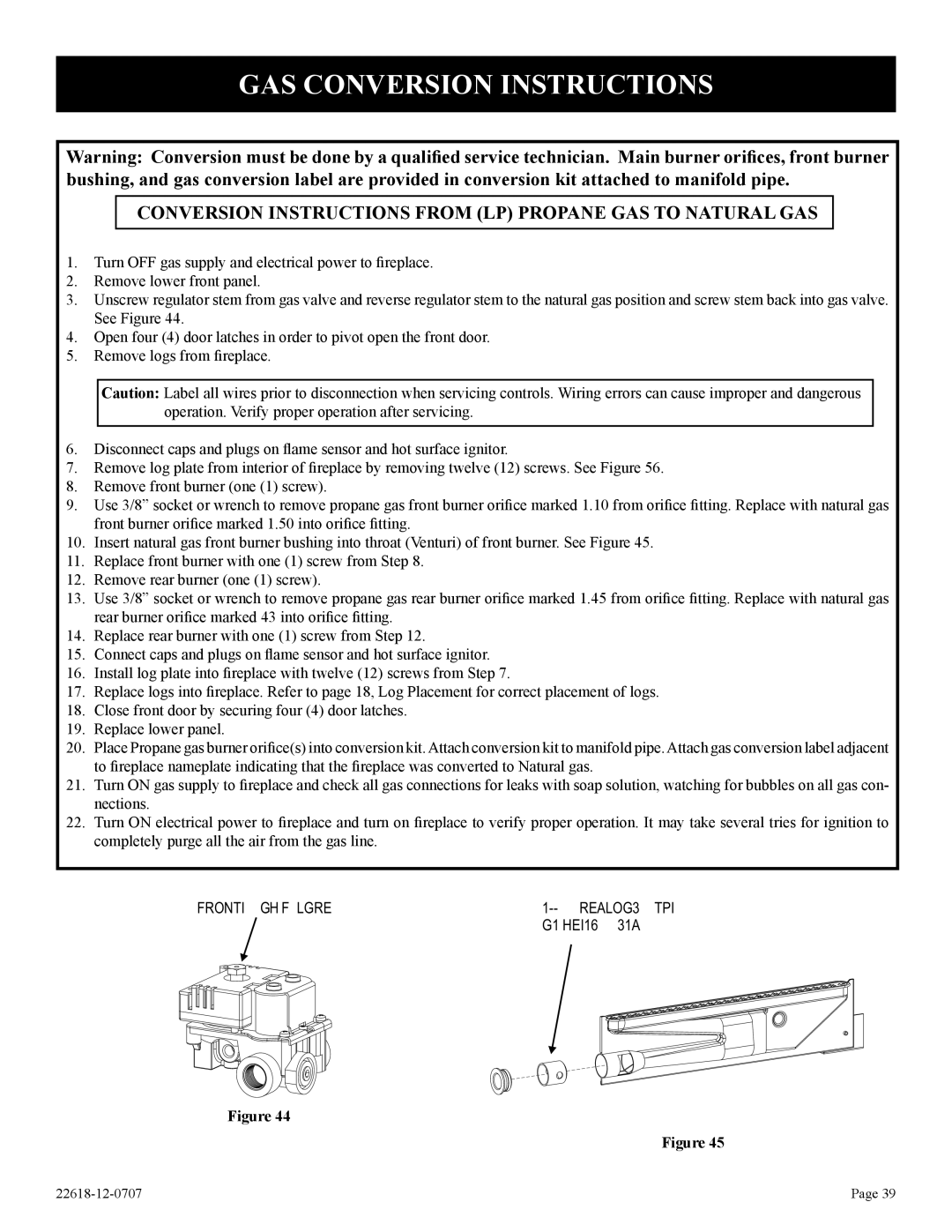 Elitegroup PV-28SV55-(CN,CP,GN,GP)-1, PV-28SV50-(BN,BP)-1 installation instructions GAS Conversion Instructions 