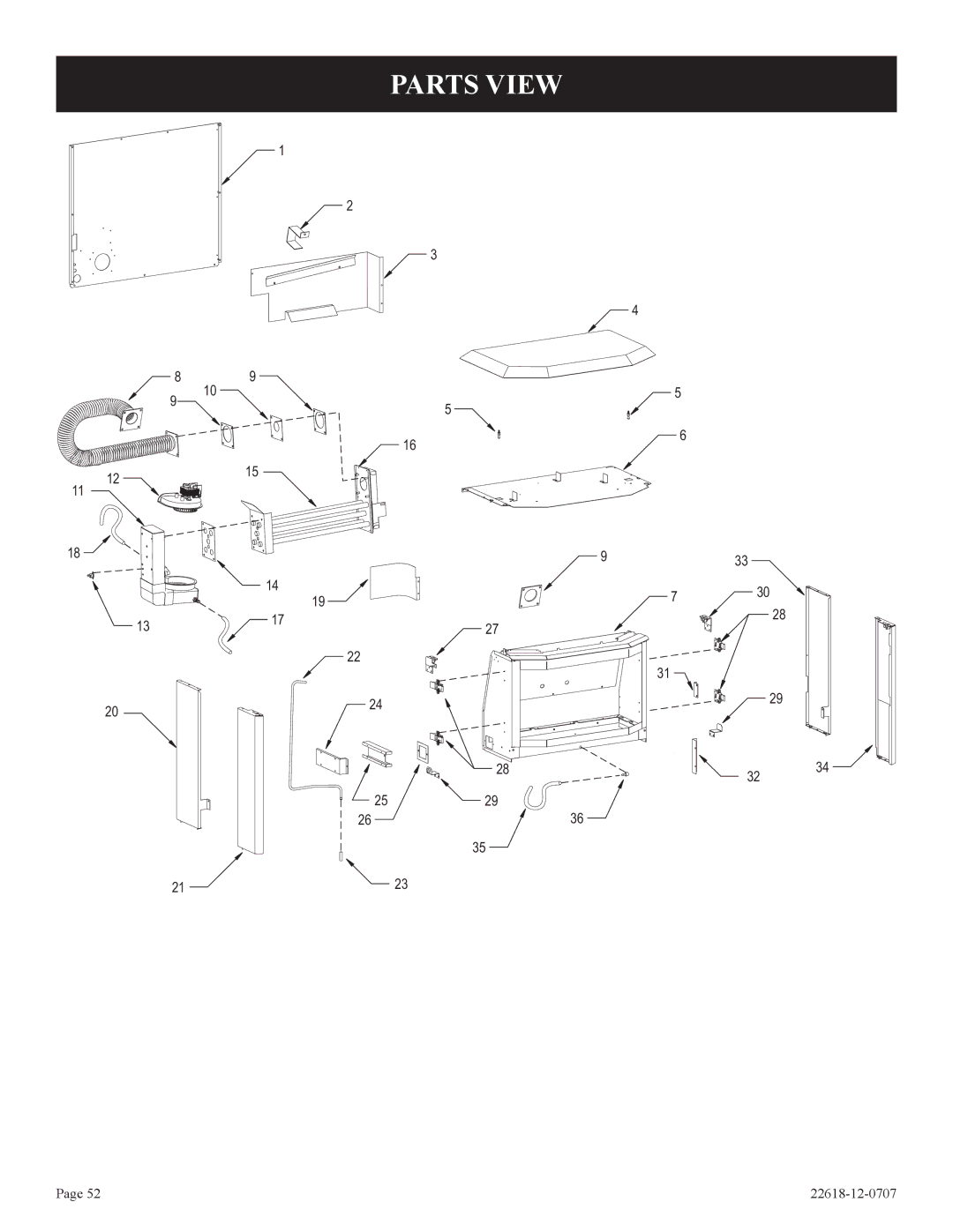 Elitegroup PV-28SV50-(BN,BP)-1, PV-28SV55-(CN,CP,GN,GP)-1 installation instructions Parts View 