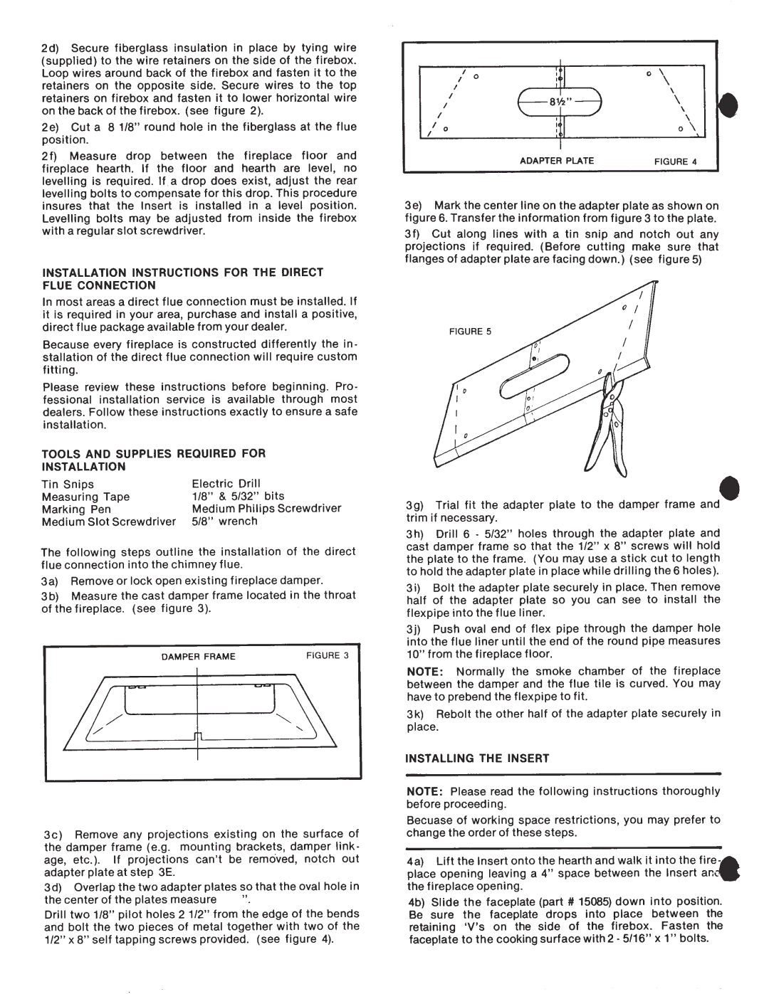 Elmira Stove Works 1500 manual 