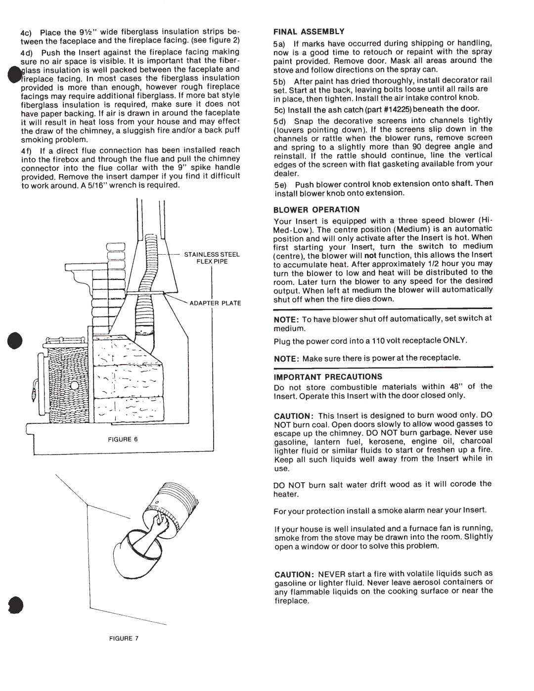 Elmira Stove Works 1500 manual 