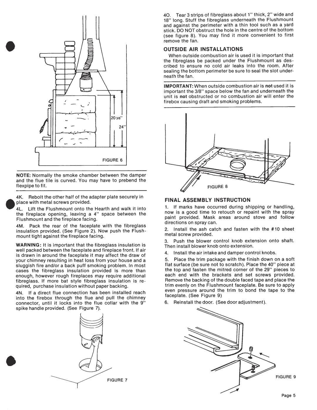 Elmira Stove Works 1700 manual 