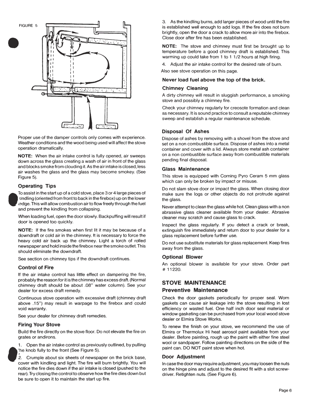 Elmira Stove Works 2300 manual 