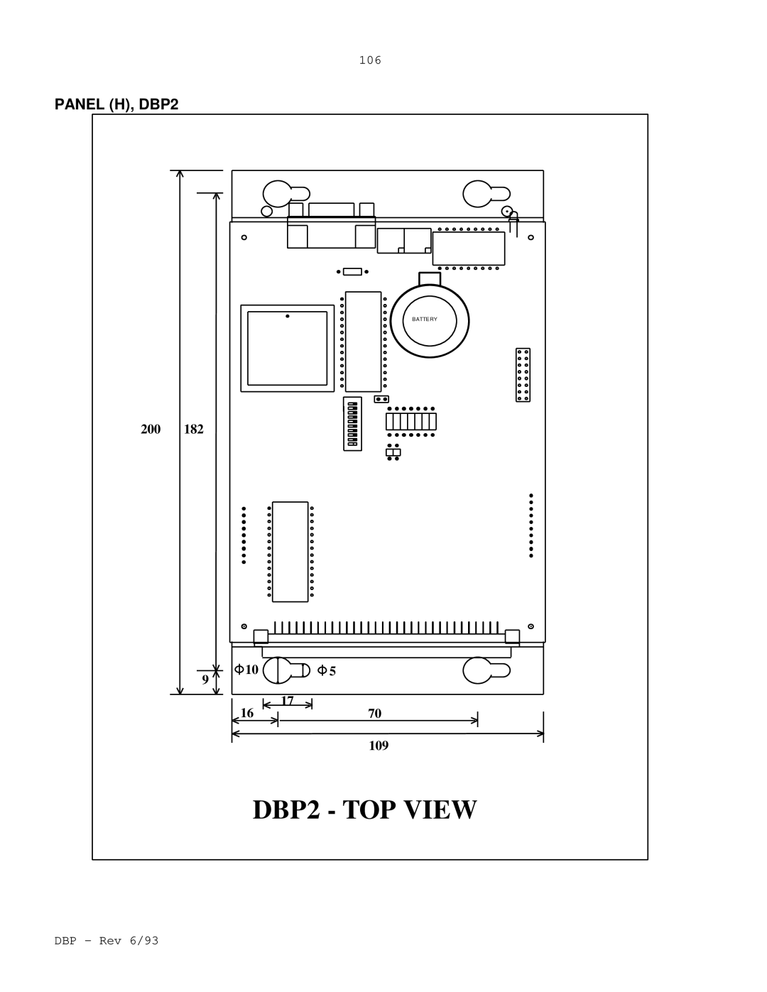 Elmo DBP SERIES manual DBP2 TOP View 