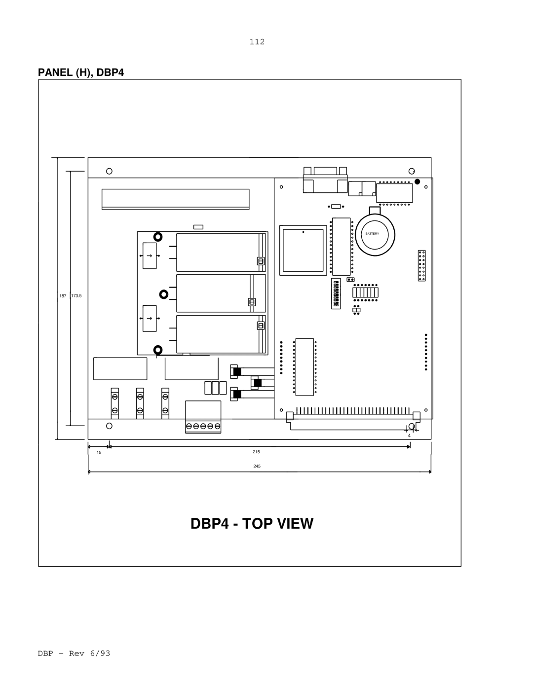 Elmo DBP SERIES manual DBP4 TOP View 