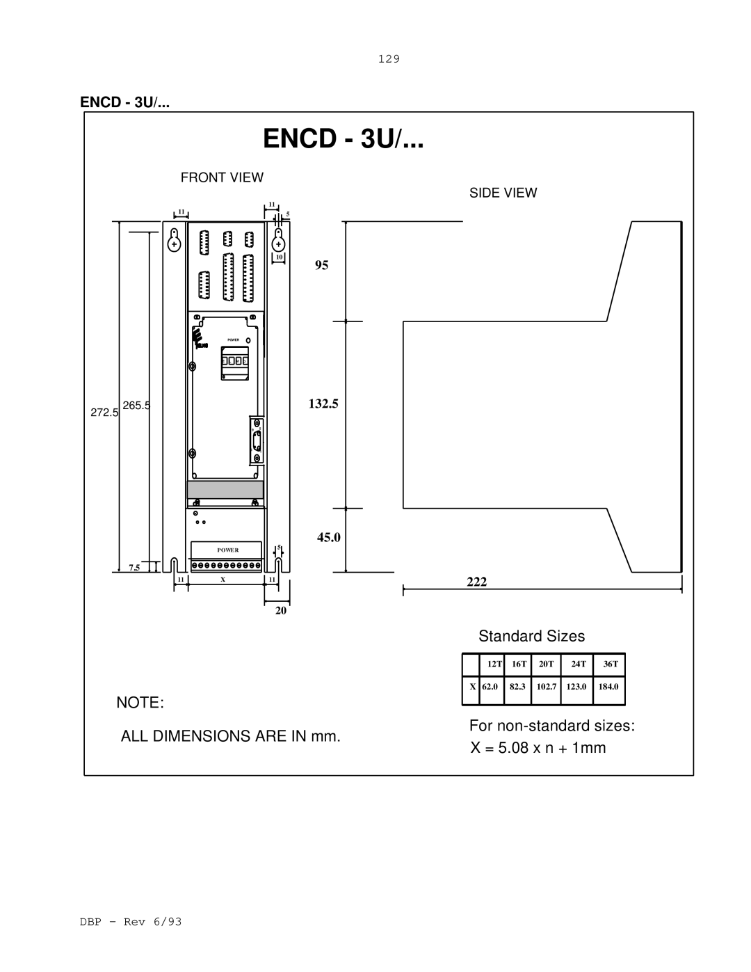 Elmo DBP SERIES manual Encd 3U 