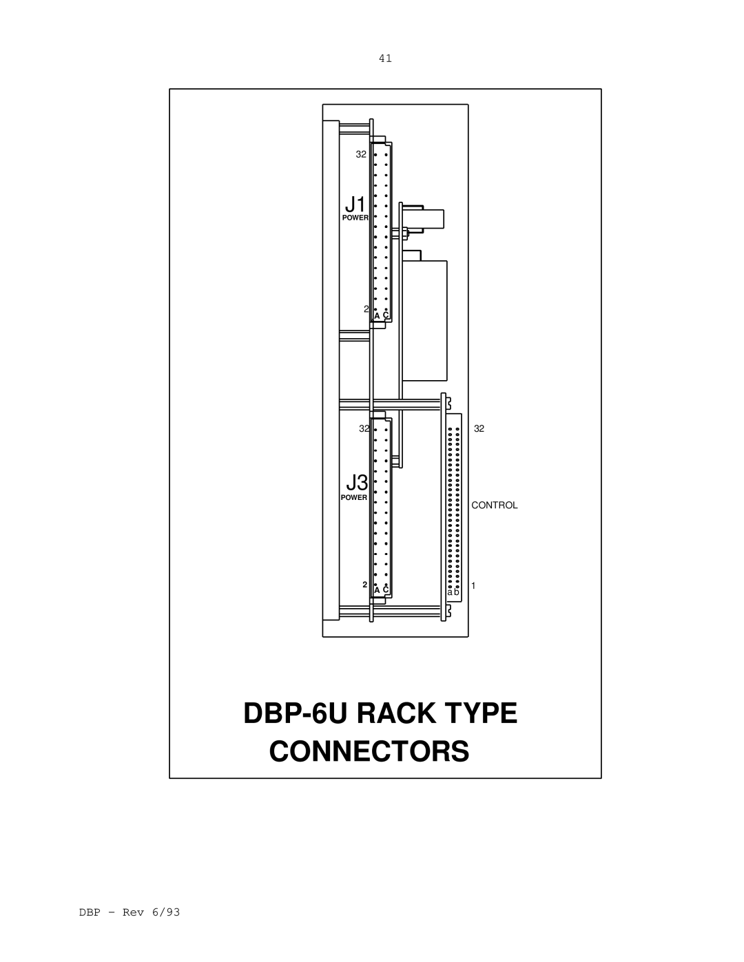 Elmo DBP SERIES manual DBP-6U Rack Type Connectors 