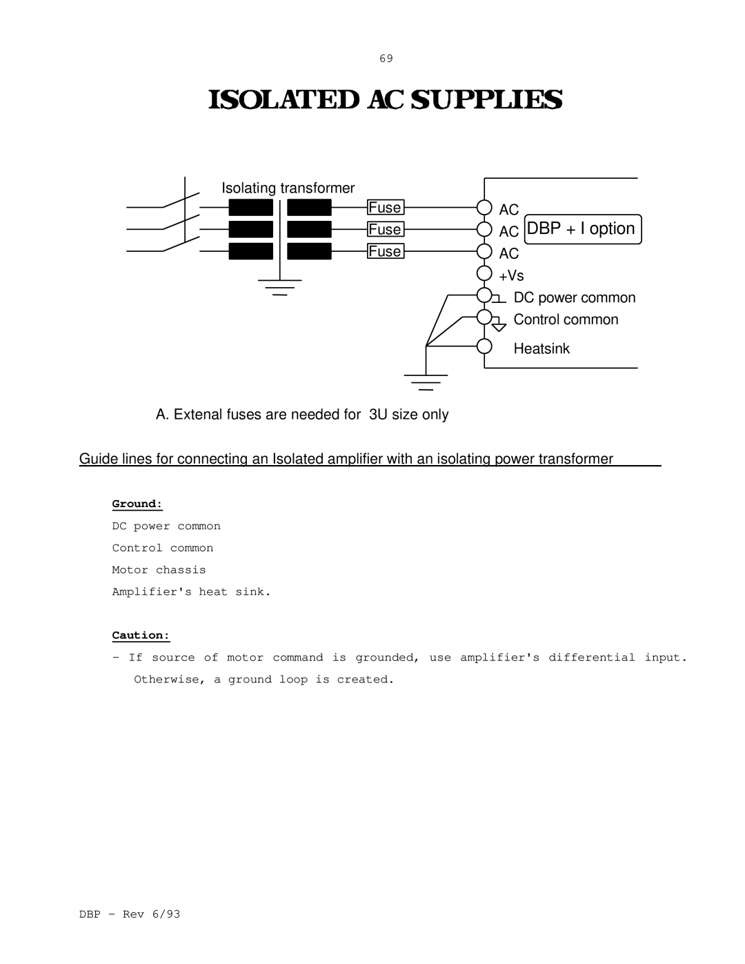 Elmo DBP SERIES manual AC DBP + I option 