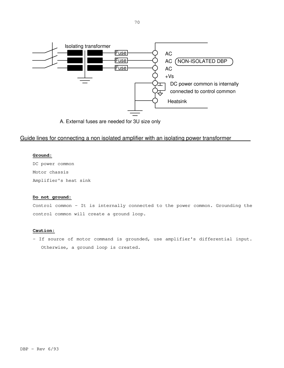 Elmo DBP SERIES manual Ac Non-Isolated Dbp 