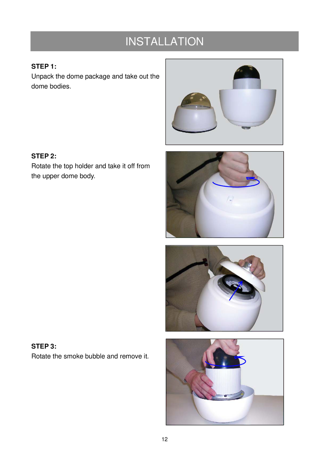 Elmo ESD-380 user manual Installation, Step 