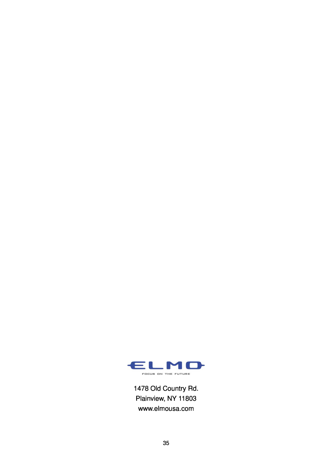 Elmo ESD-380 user manual Old Country Rd 