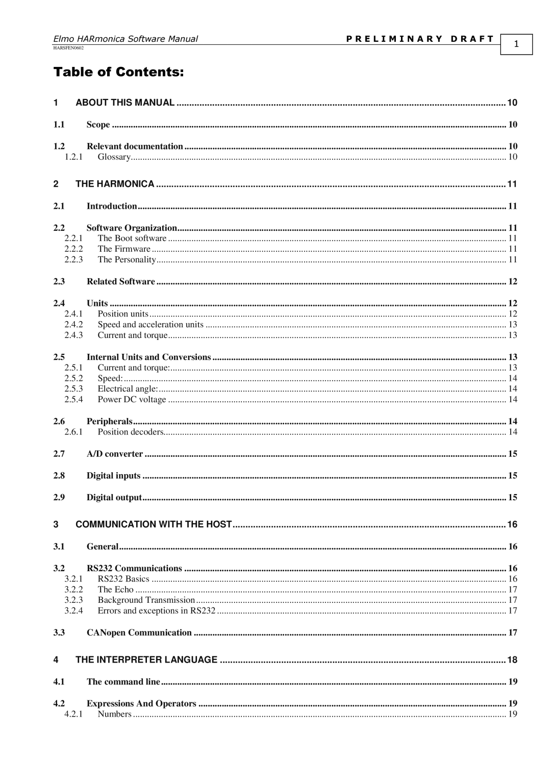 Elmo software manual HARSFEN0602ElmoHARmonicaSoftwareManual 