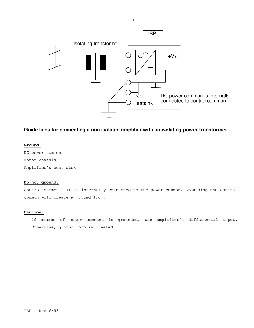 Elmo ISP manual Ground, Do not ground 