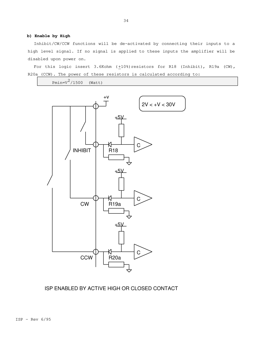 Elmo ISP manual Enable by High 