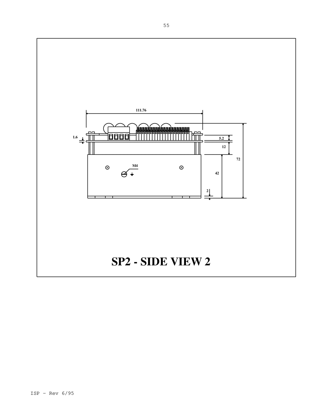 Elmo ISP manual SP2 Side View 