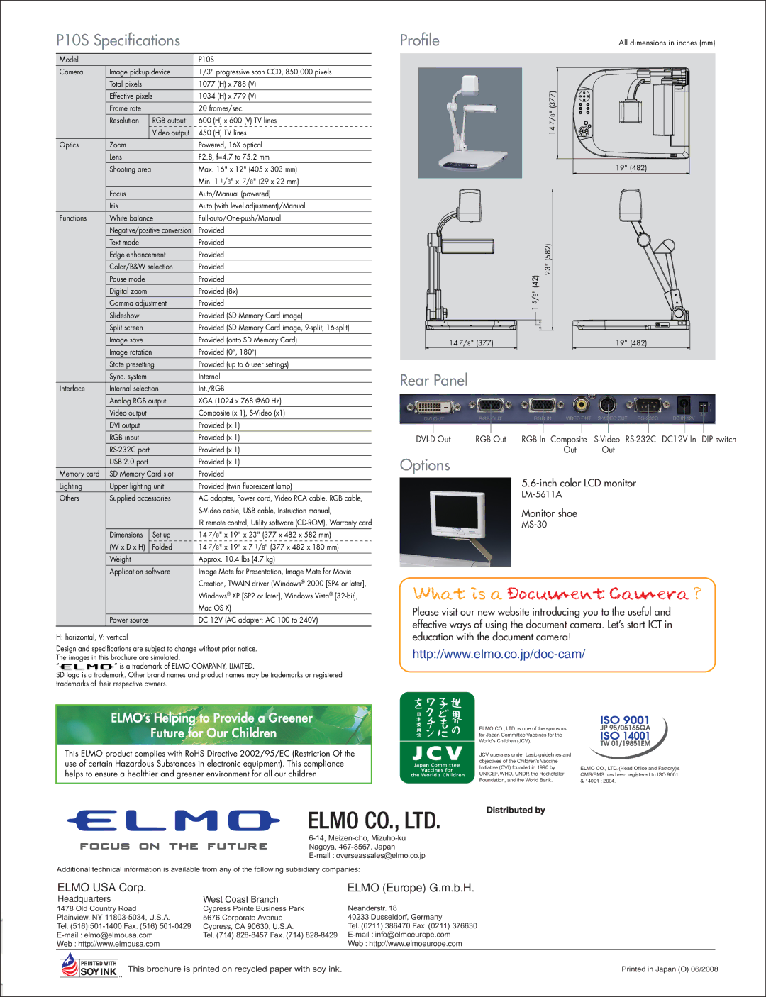 Elmo P10S manual What is a Document Camera ? 