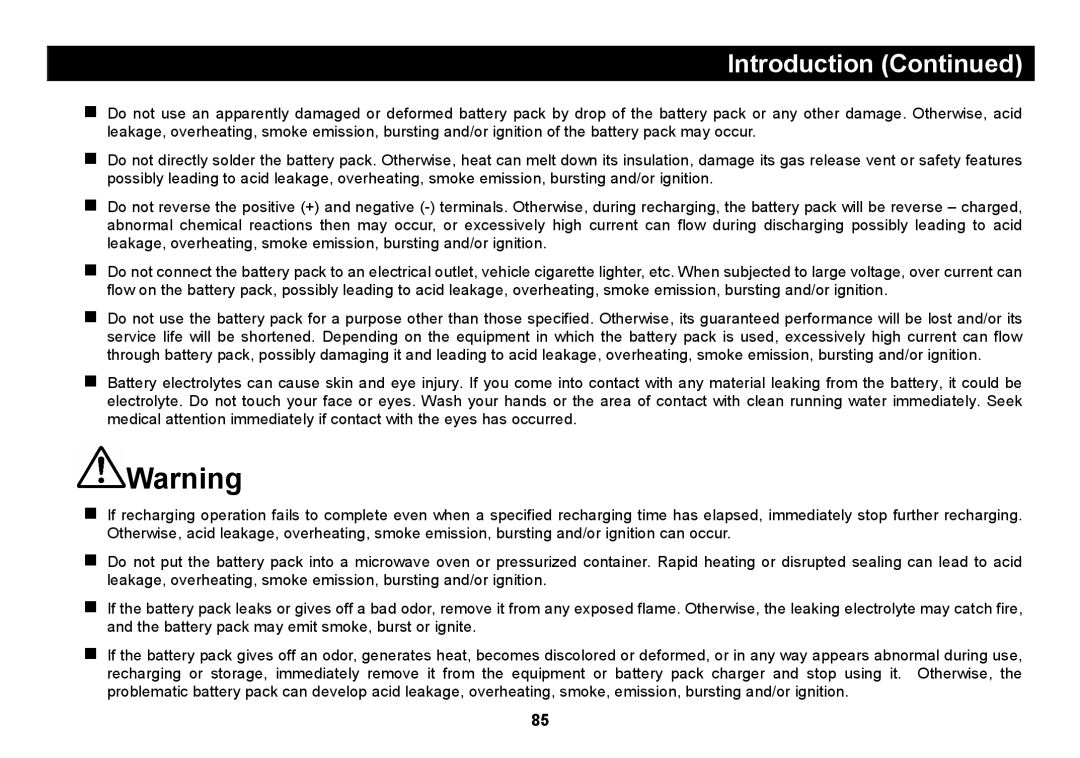 Elmo SUV-CAM manual Introduction 