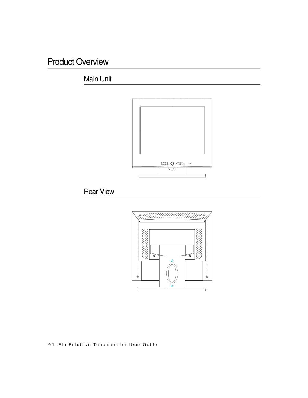 Elo TouchSystems 1224L manual Product Overview 