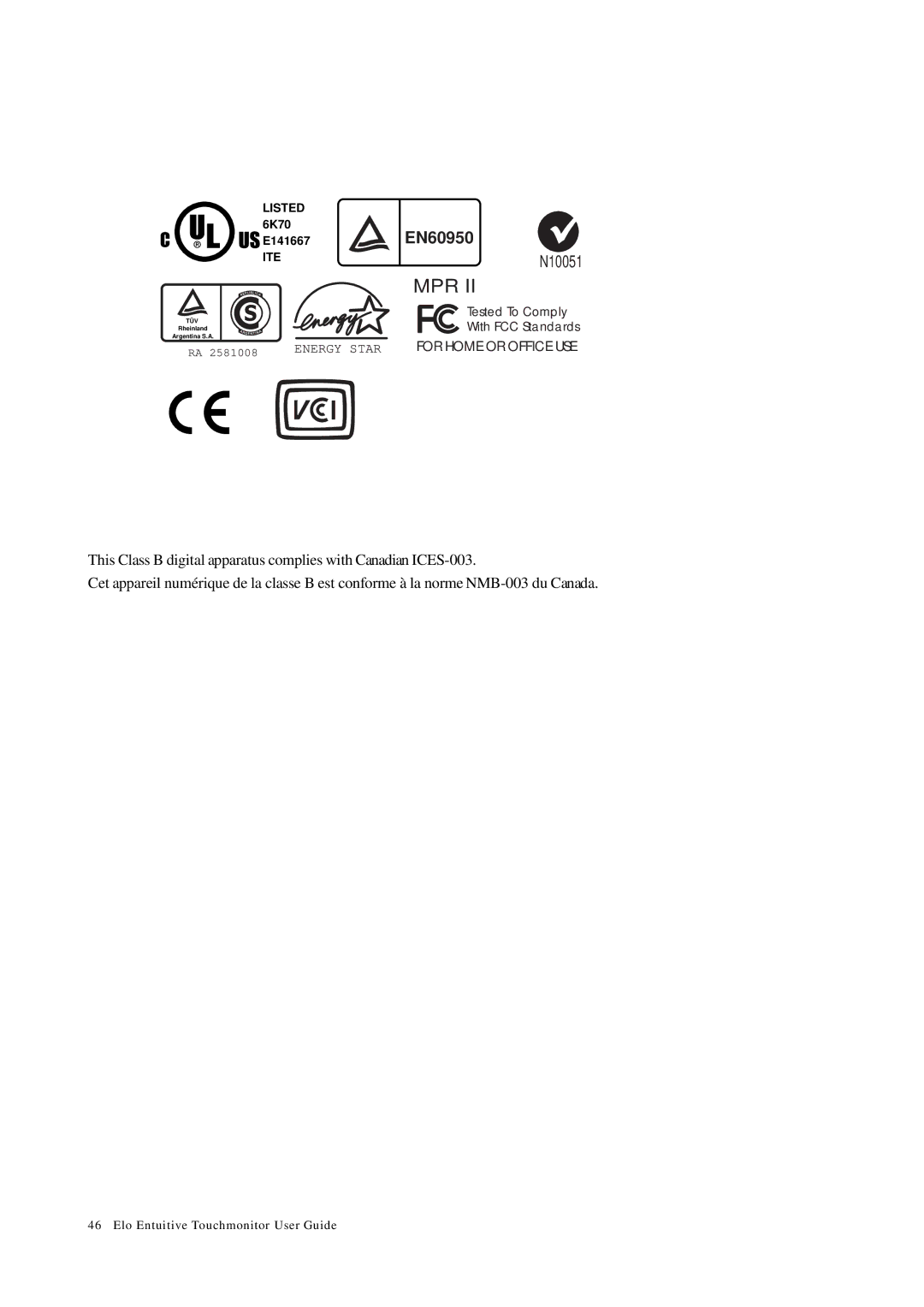 Elo TouchSystems 1229L(WWW) manual Mpr 