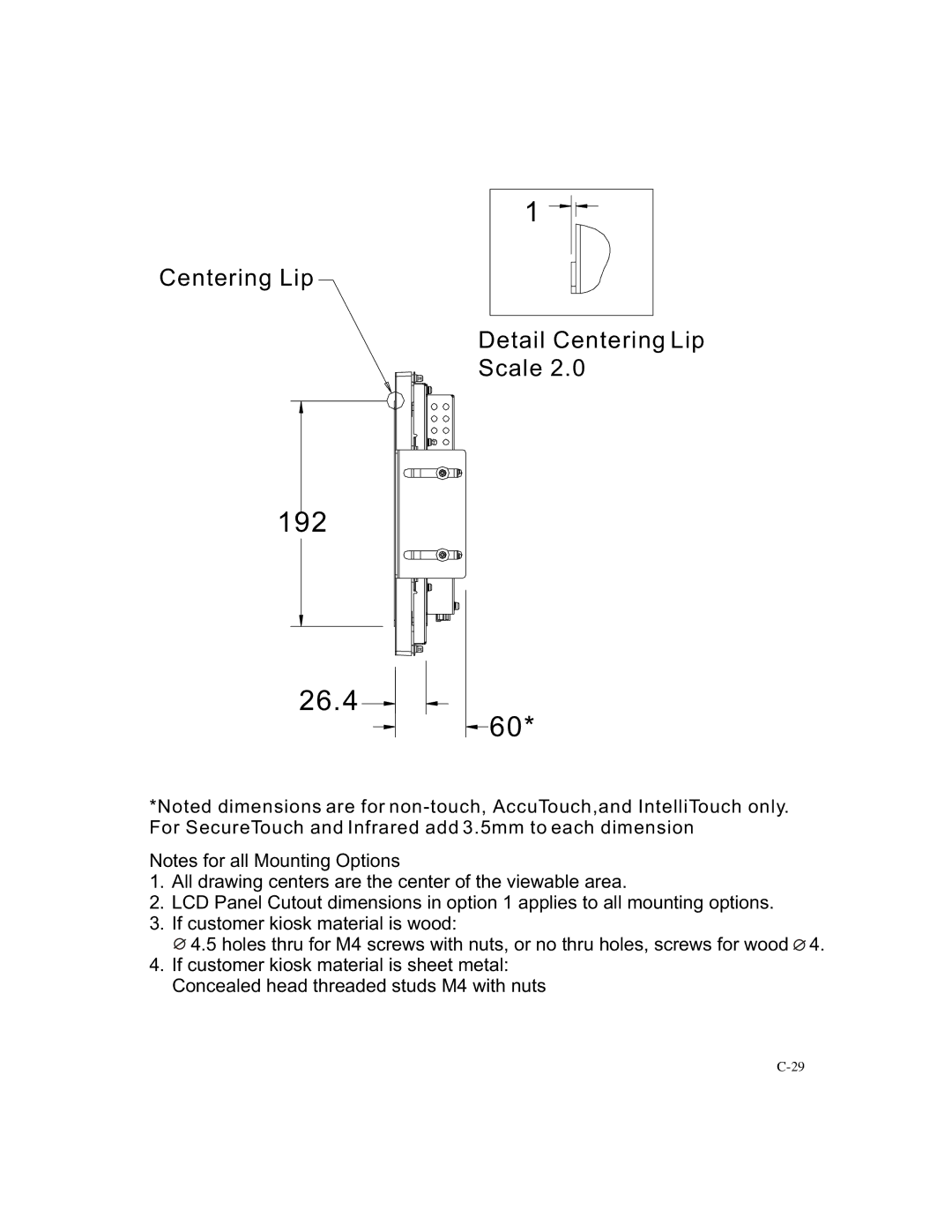 Elo TouchSystems 1247L manual 192 26.4 