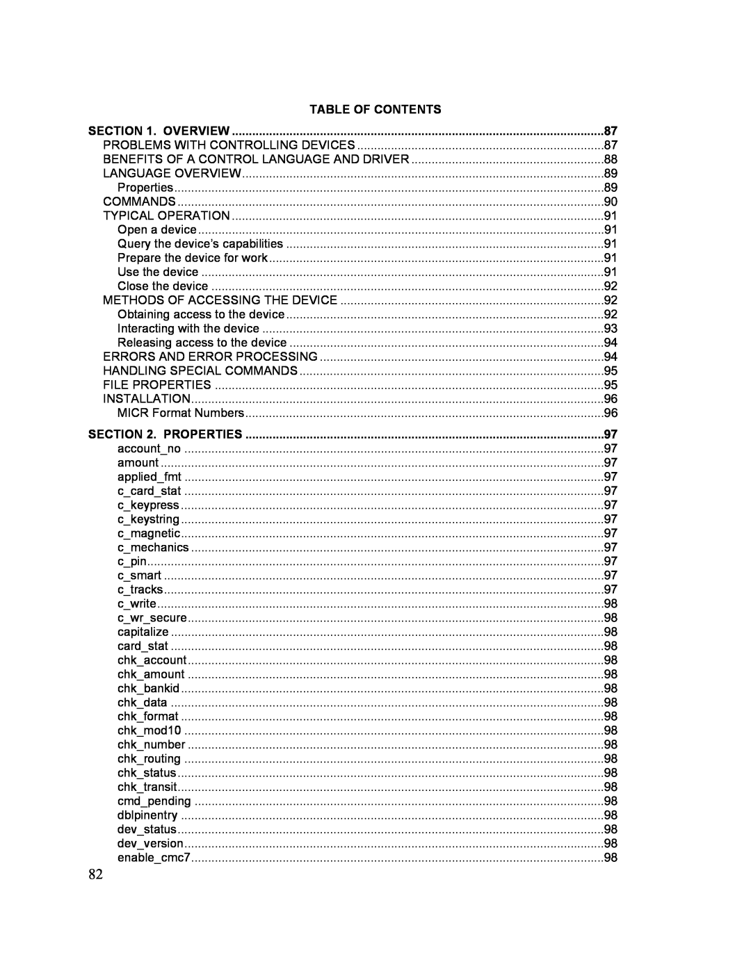 Elo TouchSystems 1525L manual Table Of Contents 