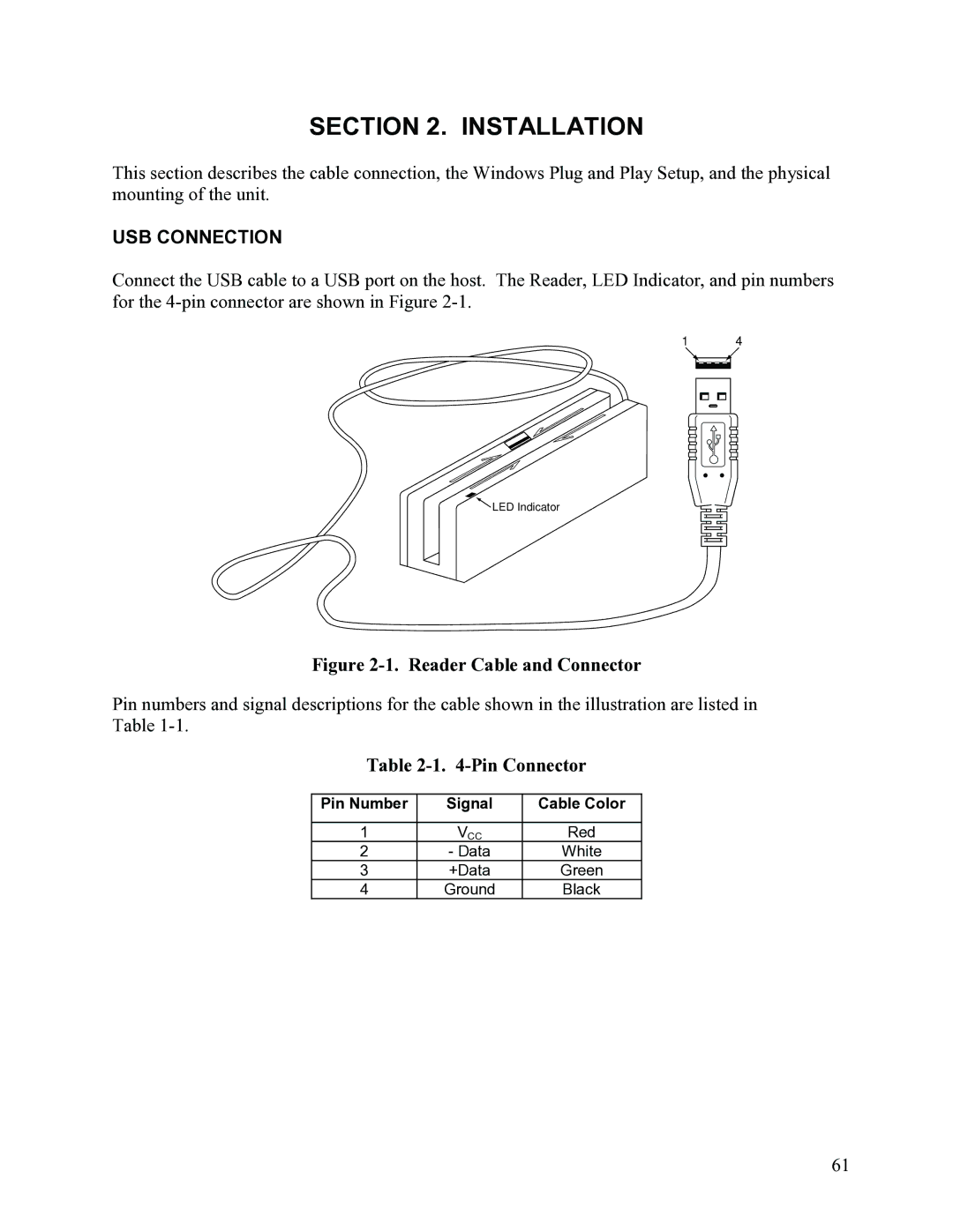 Elo TouchSystems 1525L manual Installation, USB Connection 