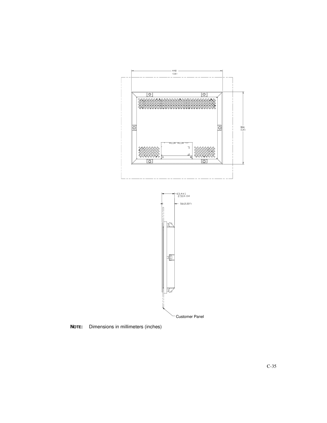 Elo TouchSystems 1566L manual Customer Panel 