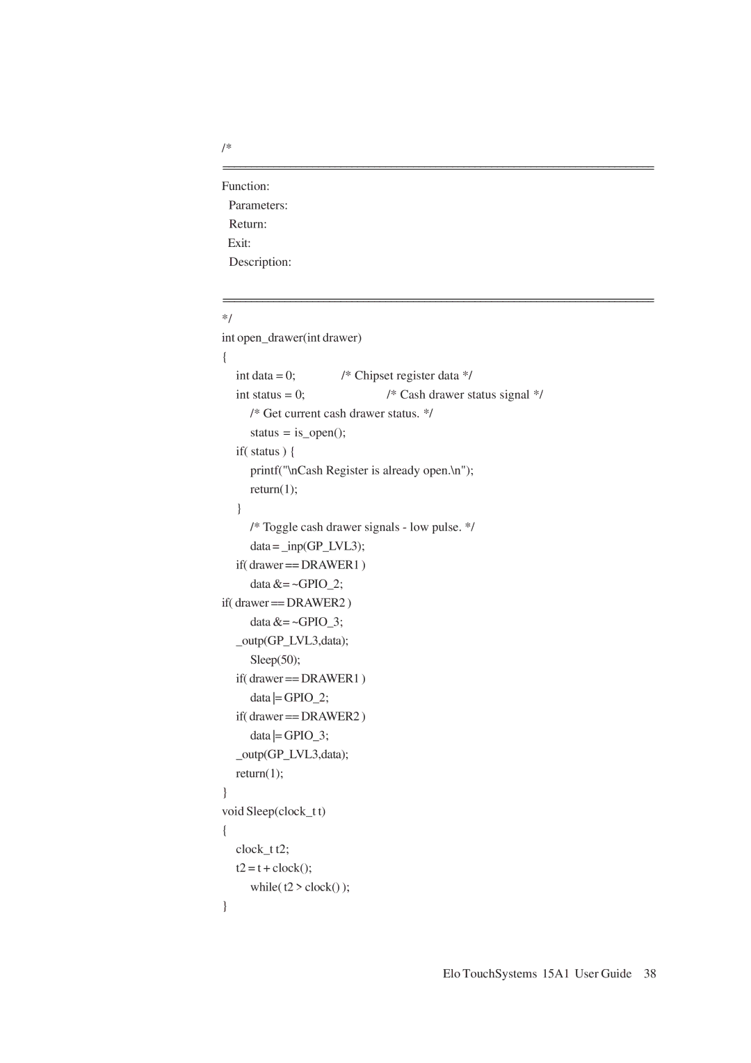 Elo TouchSystems 15A1 manual 