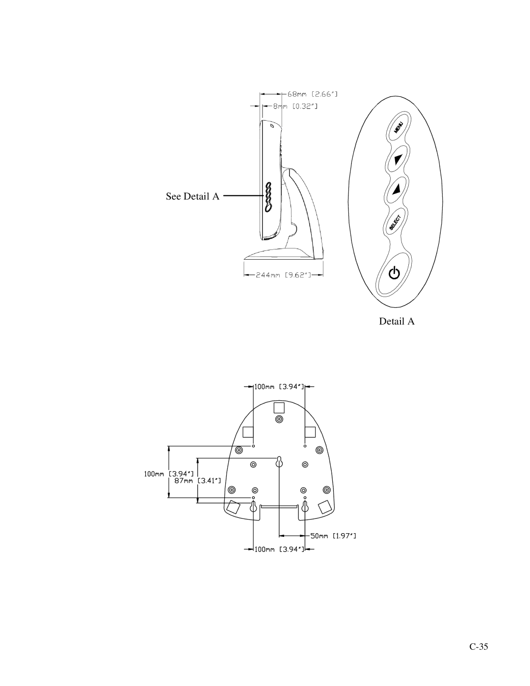 Elo TouchSystems 1727L Series manual See Detail a 