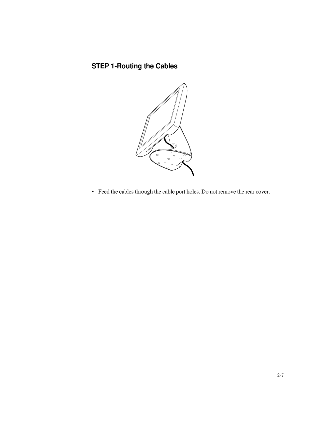 Elo TouchSystems 1827L, 1825L manual Routing the Cables 