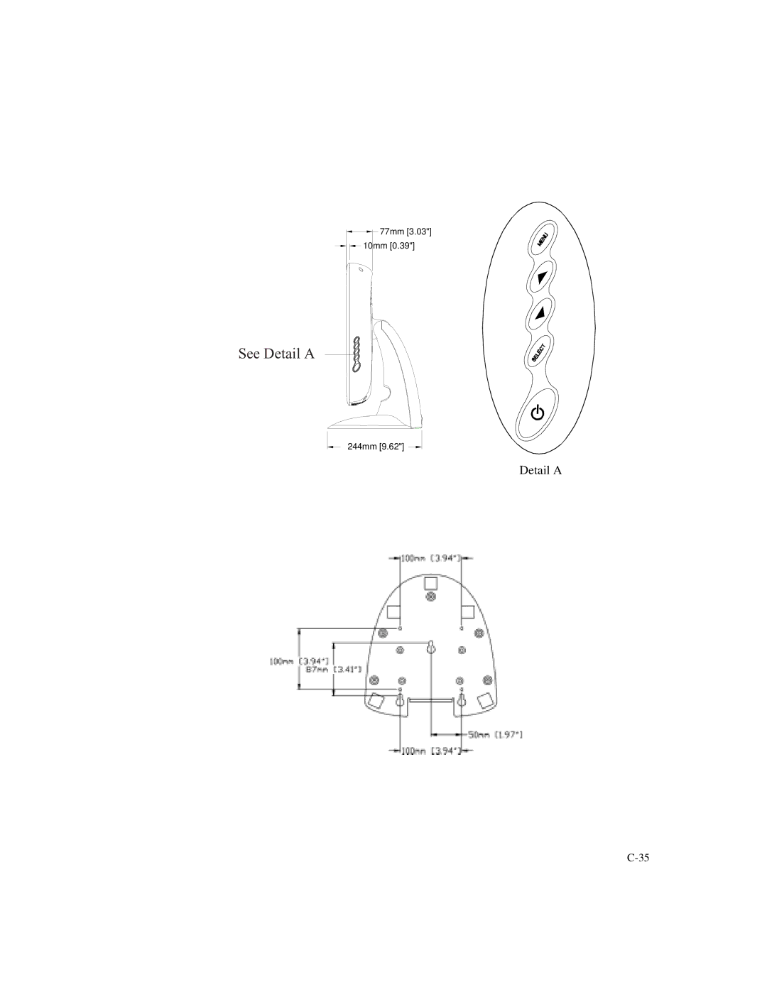 Elo TouchSystems 1827L, 1825L manual See Detail a 