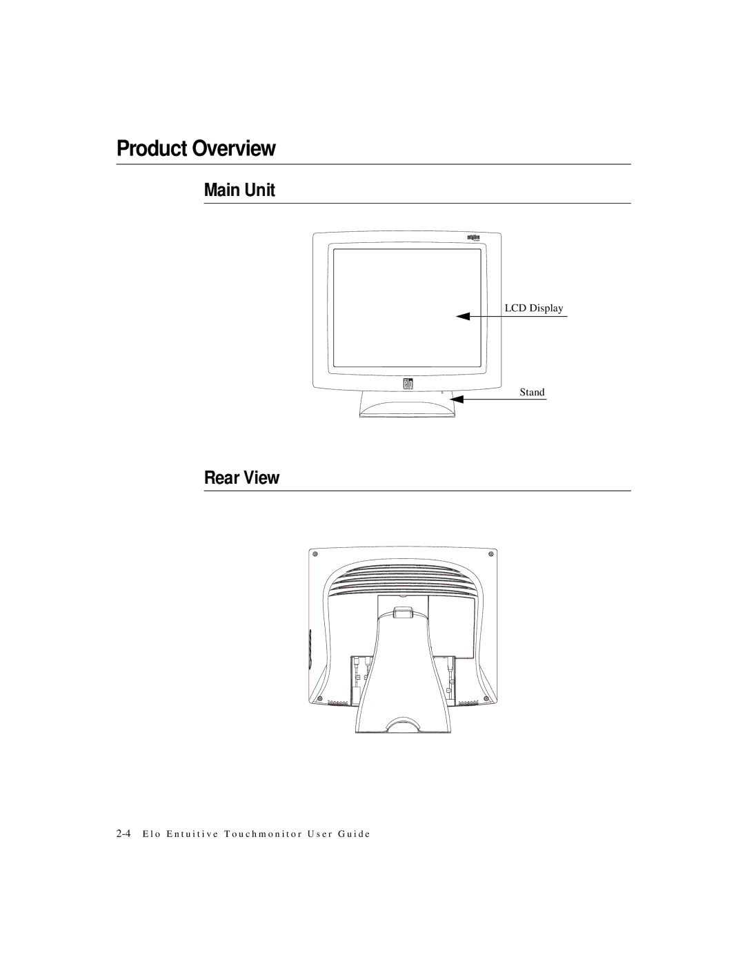 Elo TouchSystems 1825L, 1827L manual Product Overview 