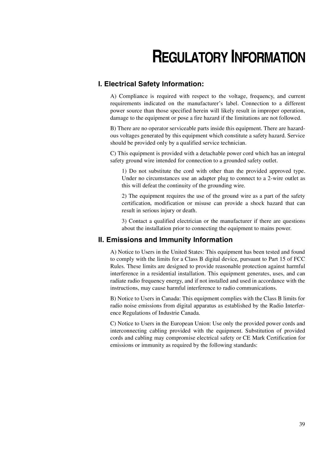 Elo TouchSystems 1847L manual Regulatory Information 