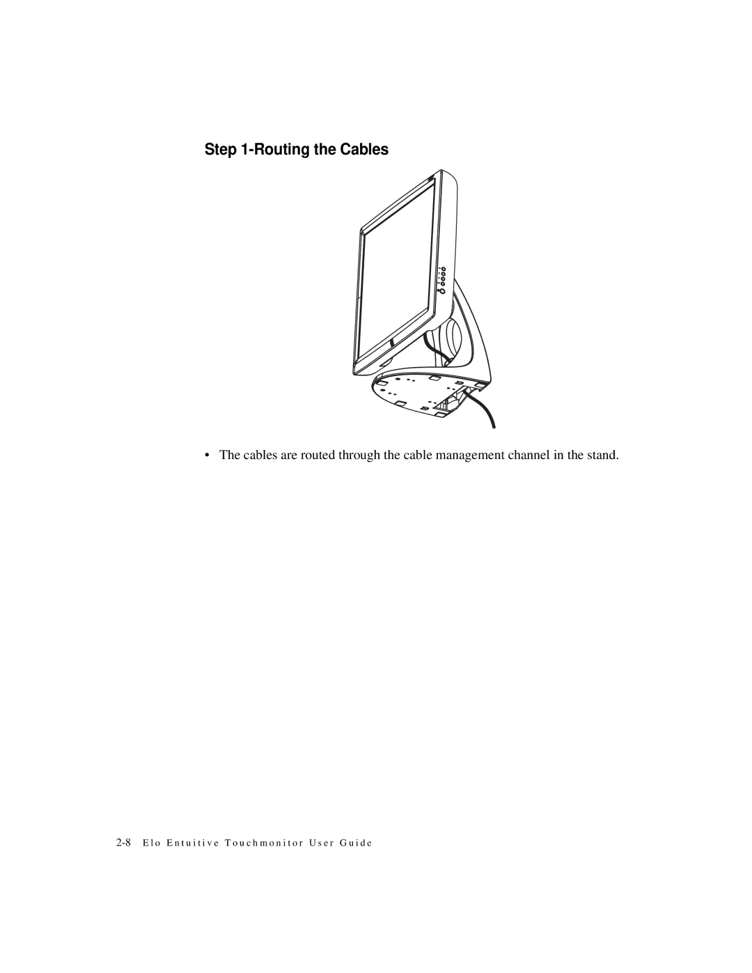 Elo TouchSystems 1925L manual Routing the Cables 