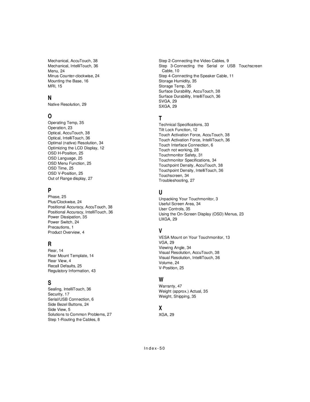 Elo TouchSystems 1925L manual 