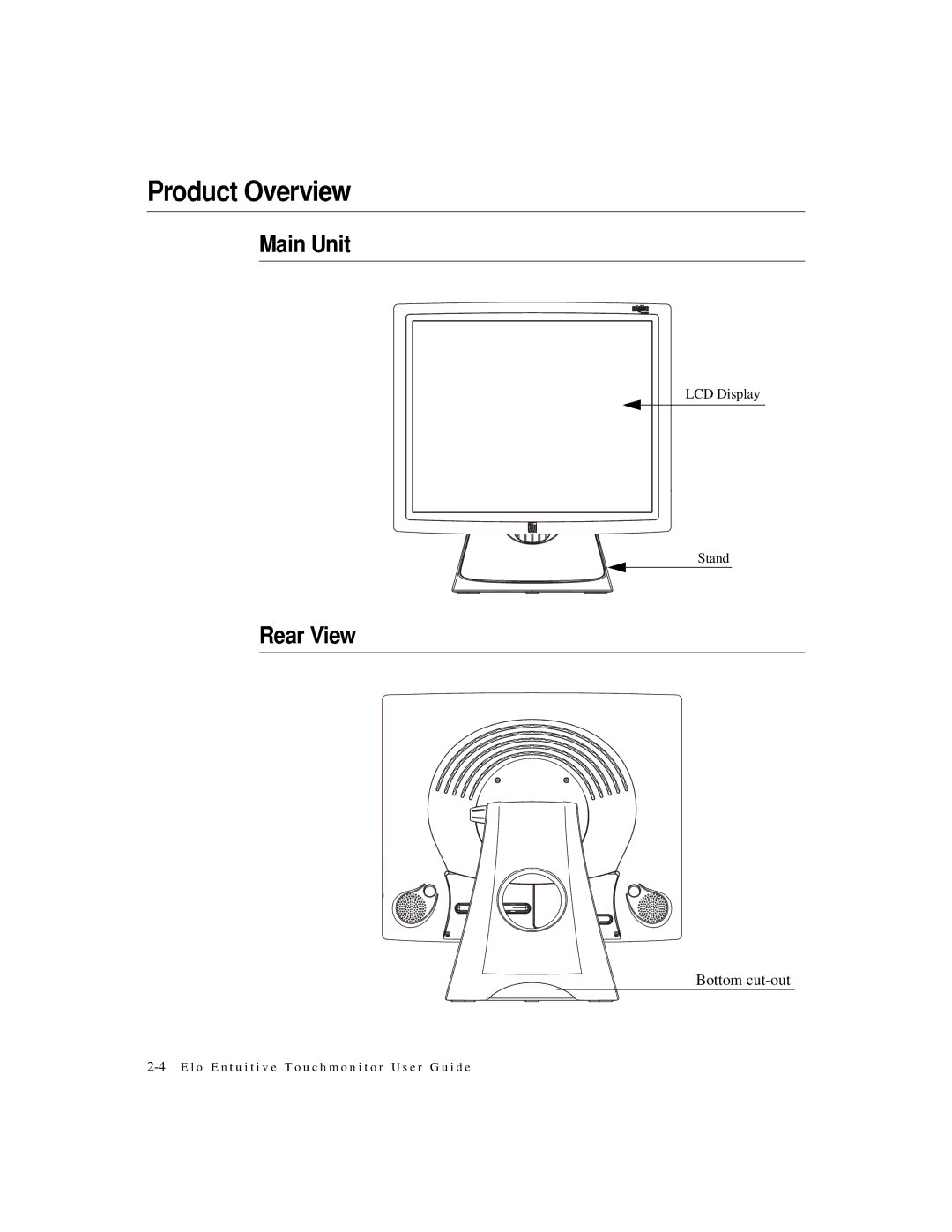 Elo TouchSystems 1925L manual Product Overview 