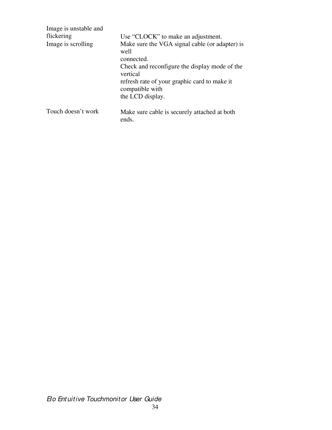 Elo TouchSystems 192XL-XXWA-1 Series manual Elo Entuitive Touchmonitor User Guide 