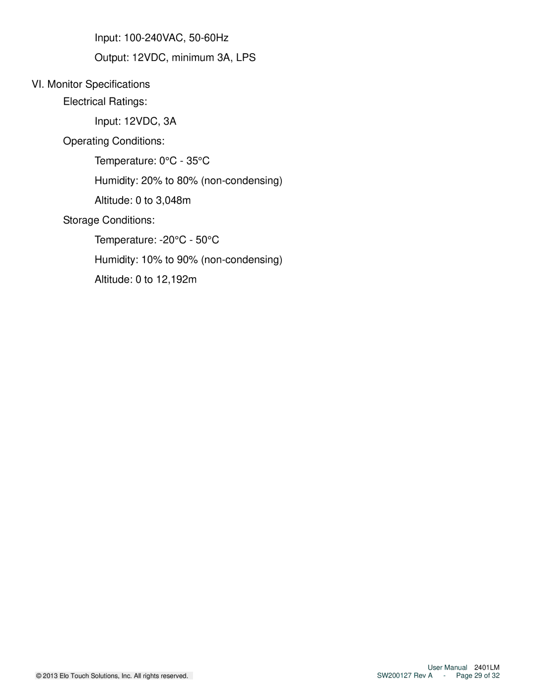 Elo TouchSystems 2401LM user manual SW200127 Rev a Page 29 