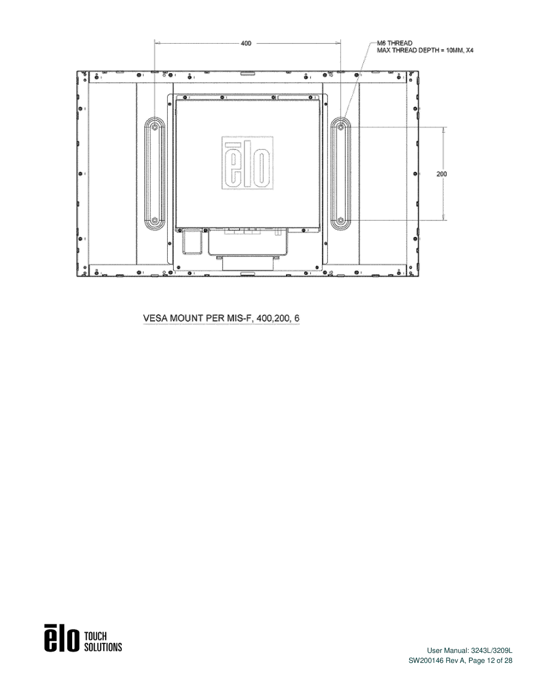 Elo TouchSystems 3243L/3209L user manual 